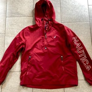 Mens hooded windbreaker sz M